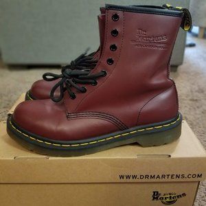 Dr. Marten's 1460 smooth leather lace-up boots
